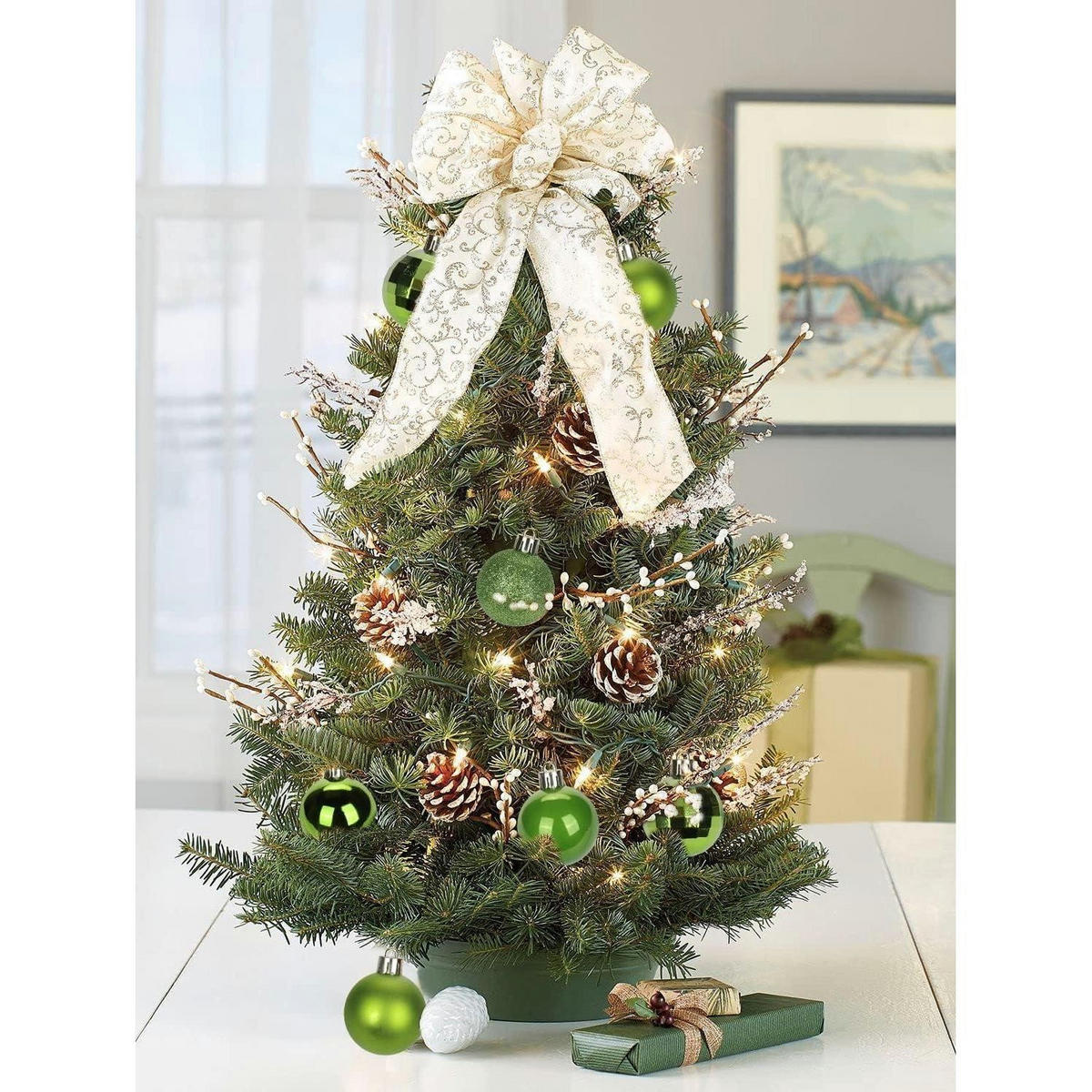 WEIHNACHTSKUGELN 40-teiliges Set Kunststoff Grün 4 cm - Multicolor, Kunststoff (4/4/4cm)