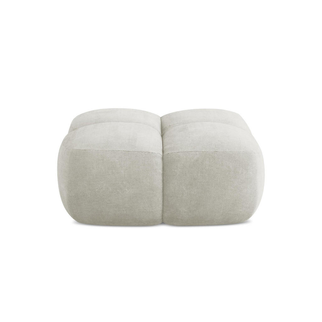 Thumbnail - Makamii Pouf, Perlmutt, Textil, 1-Sitzer, 90x39x90 cm, Hergestellt in Europa, Oeko-Tex®, Wohnzimmer, Sofas & Couches, So...