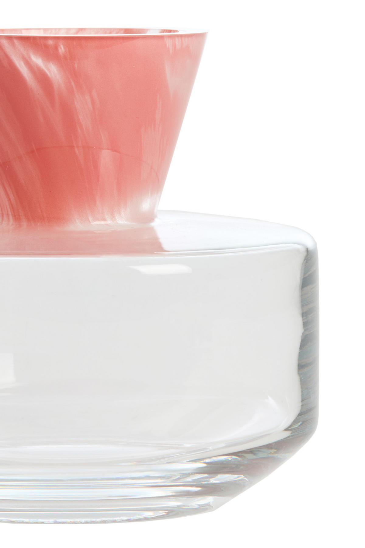 VASE Varela Rosa Ø21/20 cm - Pink, Glas (21/20cm) - Light & Living