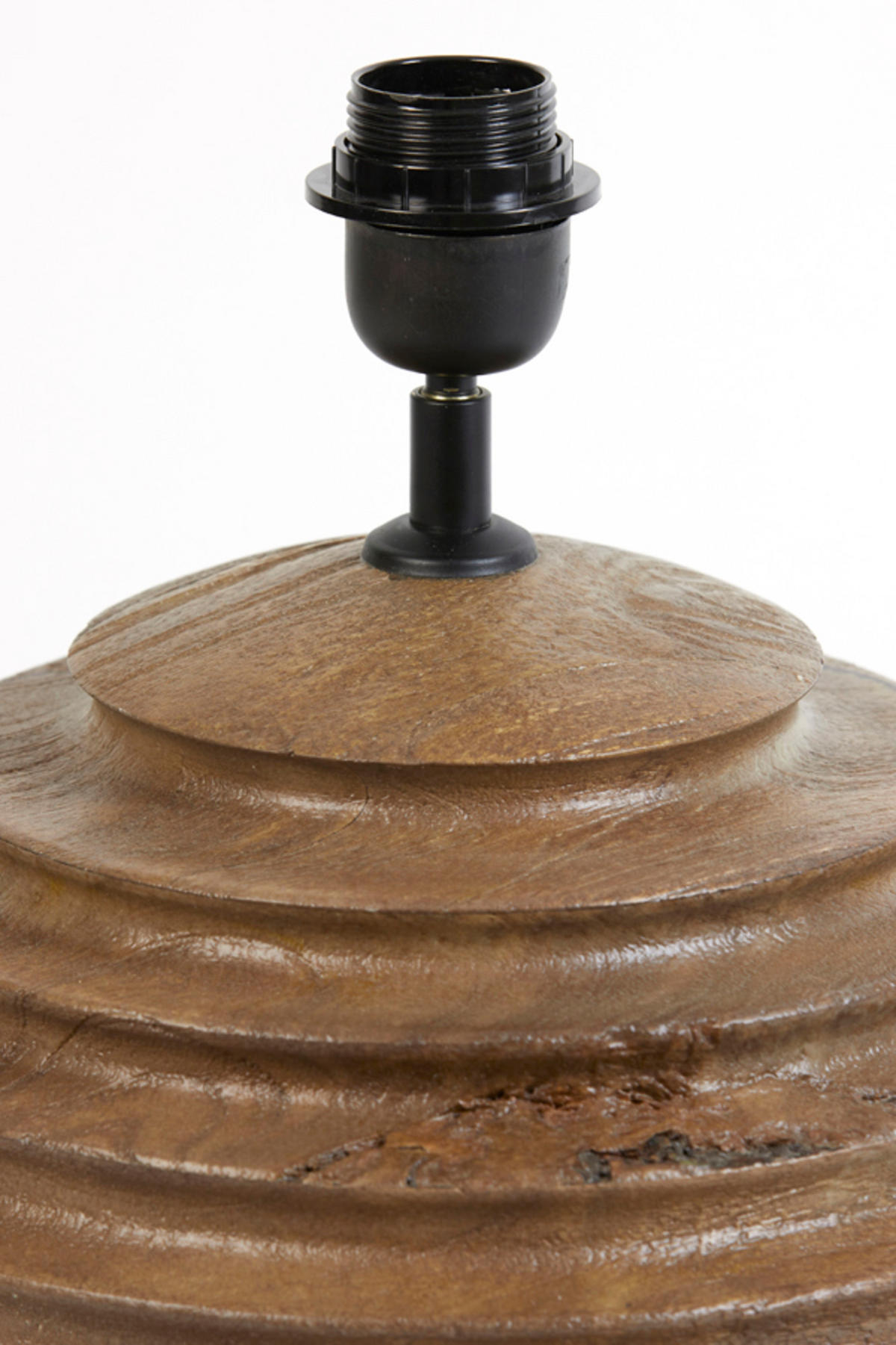 LAMPENFUSS Renzo Braun Ø29/38 cm - Braun, Holz (29/29/38cm) - Light & Living