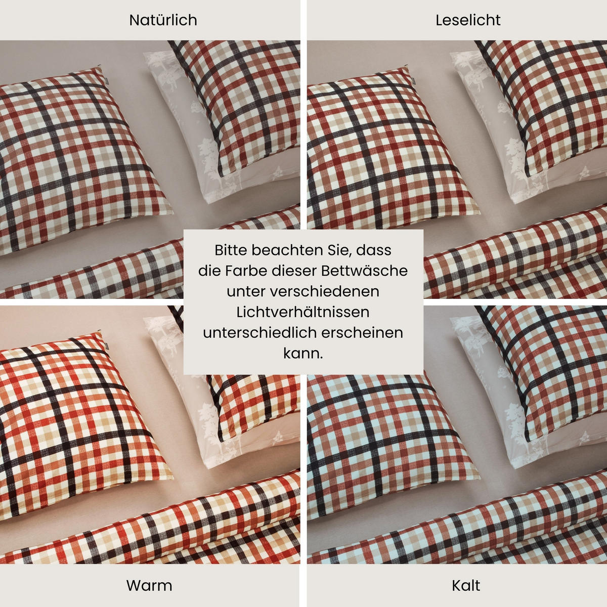 BETTWÄSCHESET James - Feinbiber - 2-teilig - 135 x 200 cm - Braun-Blau - Blau, Textil (135/200cm) - SCHIESSER