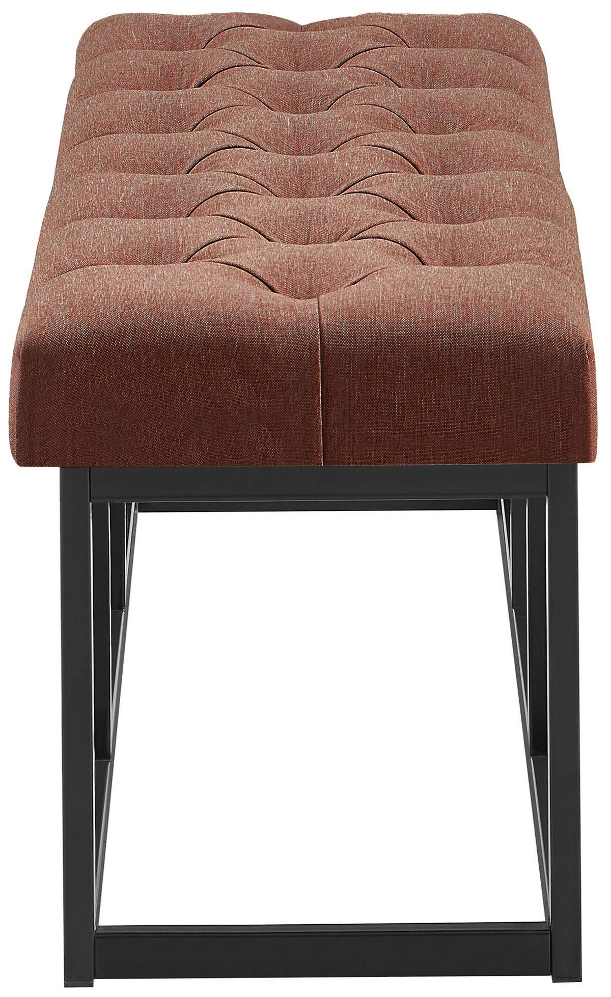 SITZBANK 100/38 cm Stoff Braun - Schwarz/Braun, Textil/Metall (100/46/38cm) - CLP