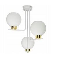 DECKENLEUCHTE GOLDGLAS - Goldfarben/Weiß, Glas/Metall (40/40/46cm) - kiki design