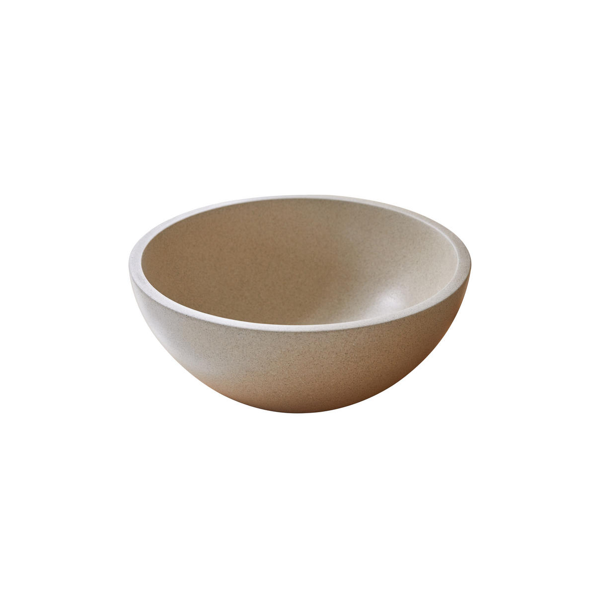 WASCHBECKEN Micha Beige aus Terrazzo - Beige, Stein (36/15/36cm) - Tikamoon