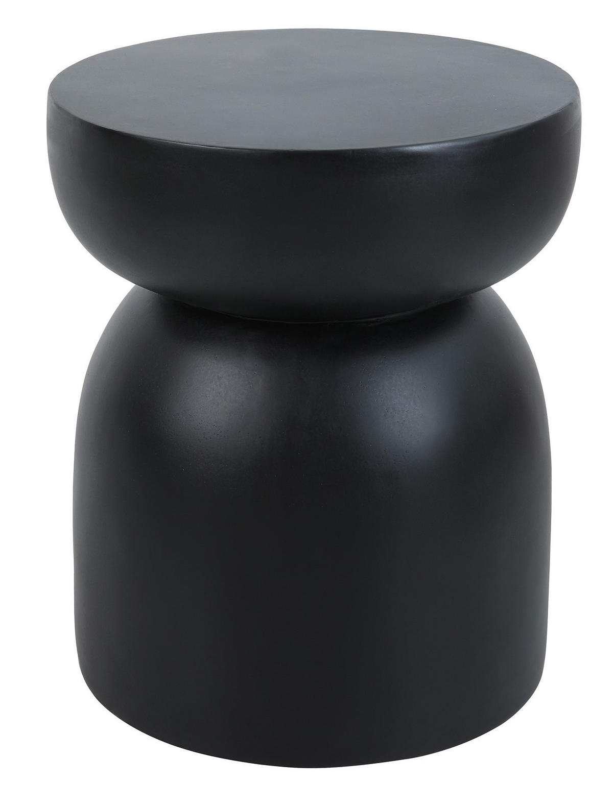 BEISTELLTISCH Rund Schwarz 45 x 45 x 52 cm - Schwarz, Metall (40.5/40.5/47.5cm) - Nordlys