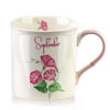 BECHER Mes rosa 8.5/10/9 cm Porzellan - Hellrosa, Keramik (0.32L) - Mondex