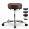 ARBEITSHOCKER Echtleder Braun - höhenverstellbar, 150kg belastbar - Braun, Leder/Metall (58/46/58cm) - Versee