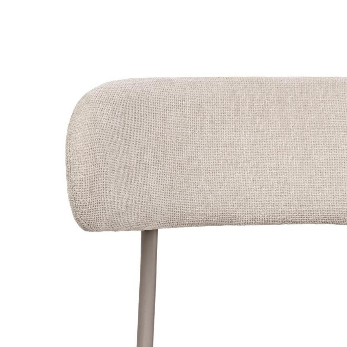 STÜLE 2er-Set Gaby modernen aus beige Chenillegewebe - Beige, Textil/Metall (51/79.5/51cm) - Sicaan