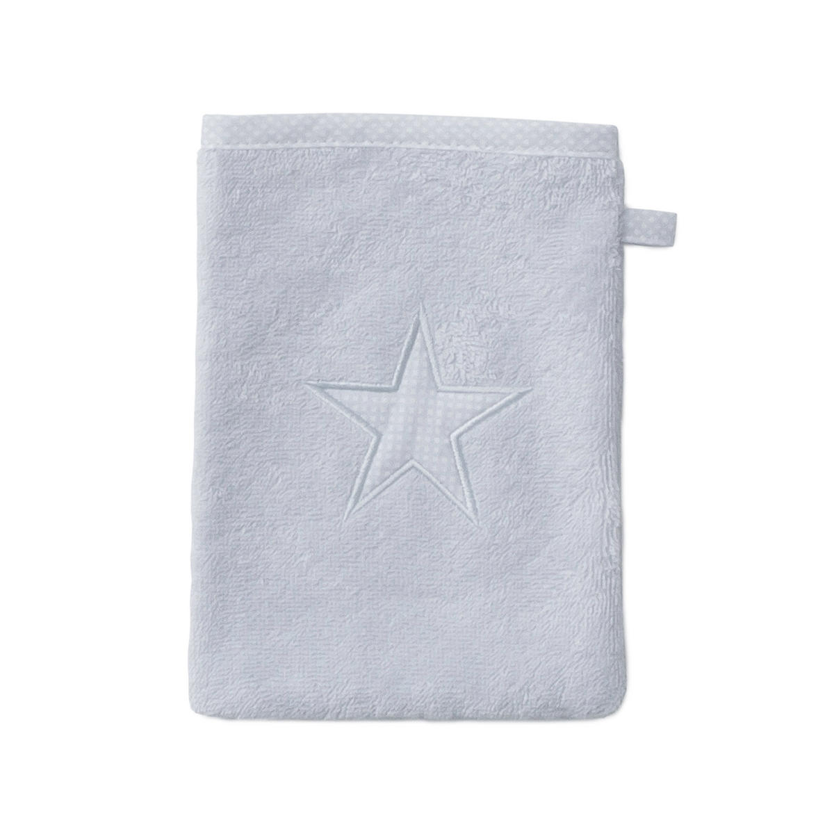 WASCHHANDSCHUH STARS - Silberfarben, Textil (20/15cm) - MÖVE