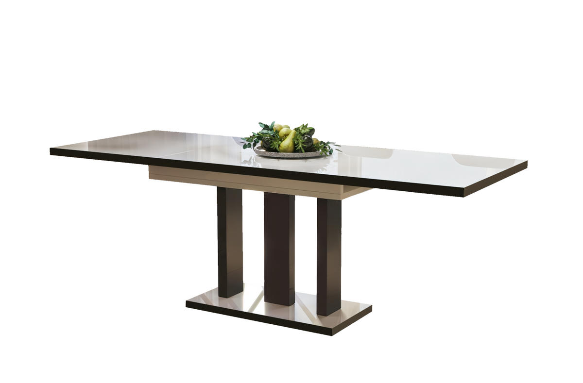 ESSTISCH Appia Special ausziehbar bis 210 cm - Weiß Hochglanz, Holzwerkstoff (130/80/76cm) - Endo-Moebel