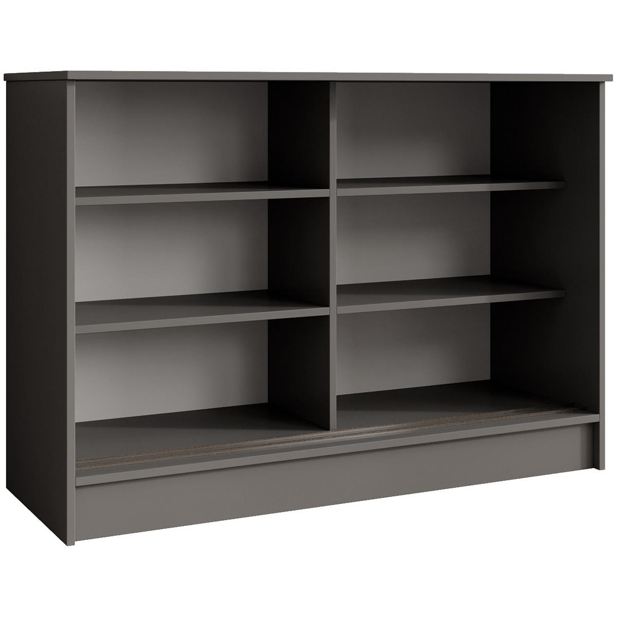 KOMMODE Mirela mit 2 Schiebetüren 100 cm, Graphit - Graphitfarben, Holzwerkstoff (101/85/43.5cm) - Beautysofa