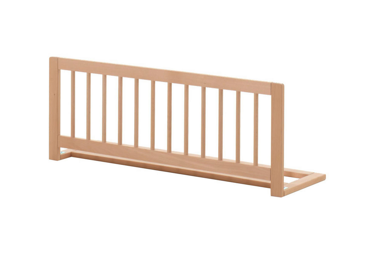 ETAGENBETT Kelci 2x90x200 mit Rausfallschutz Leiter Buche massiv natur - Buchefarben, Holz (90/200cm) - 58aufmkessel