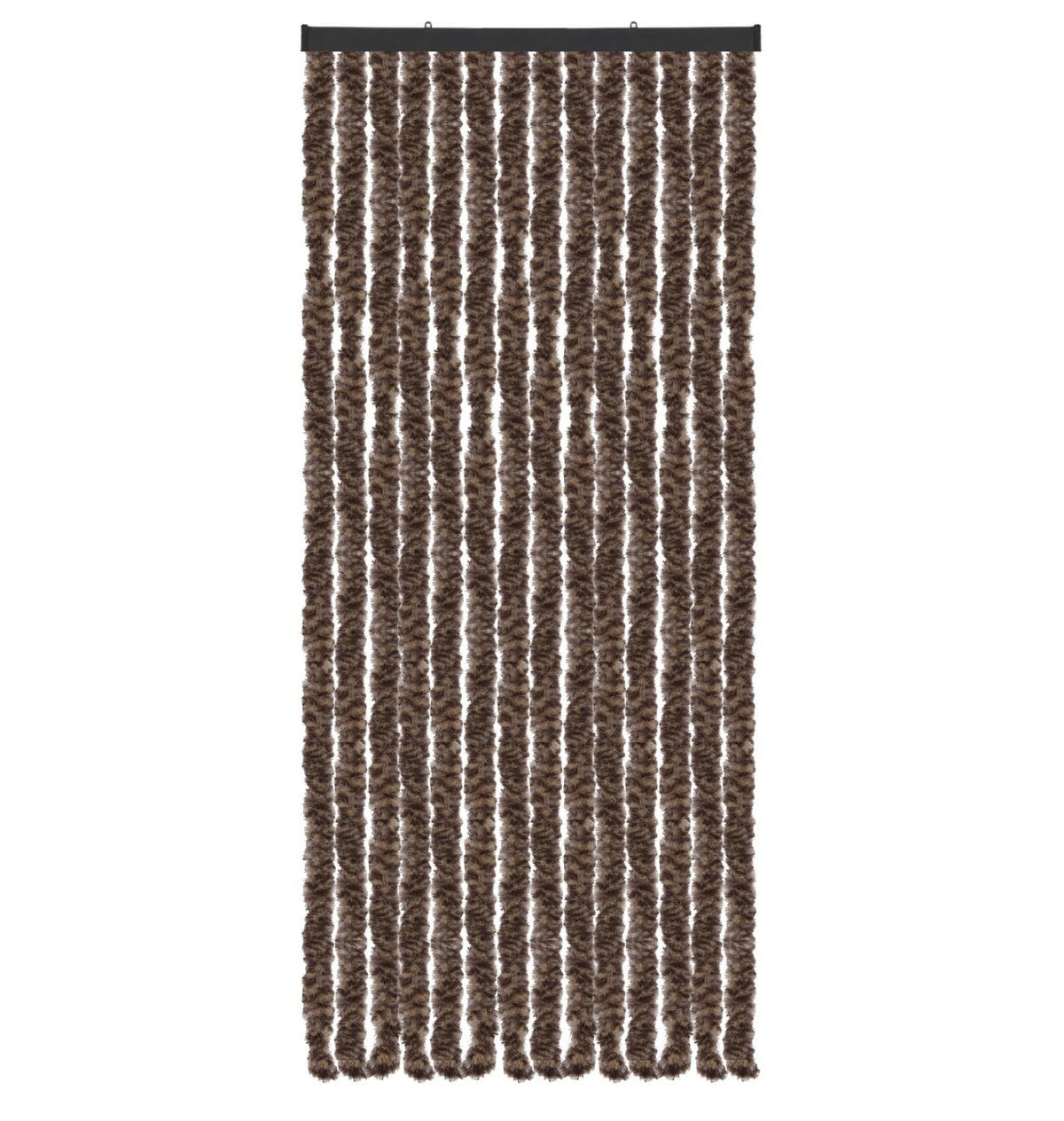 FLAUSCHVORHANG (56x185 cm) Türvorhang in "Meliert Beige-Braun" - Beige, Kunststoff (56/2/185cm) - Arsvita