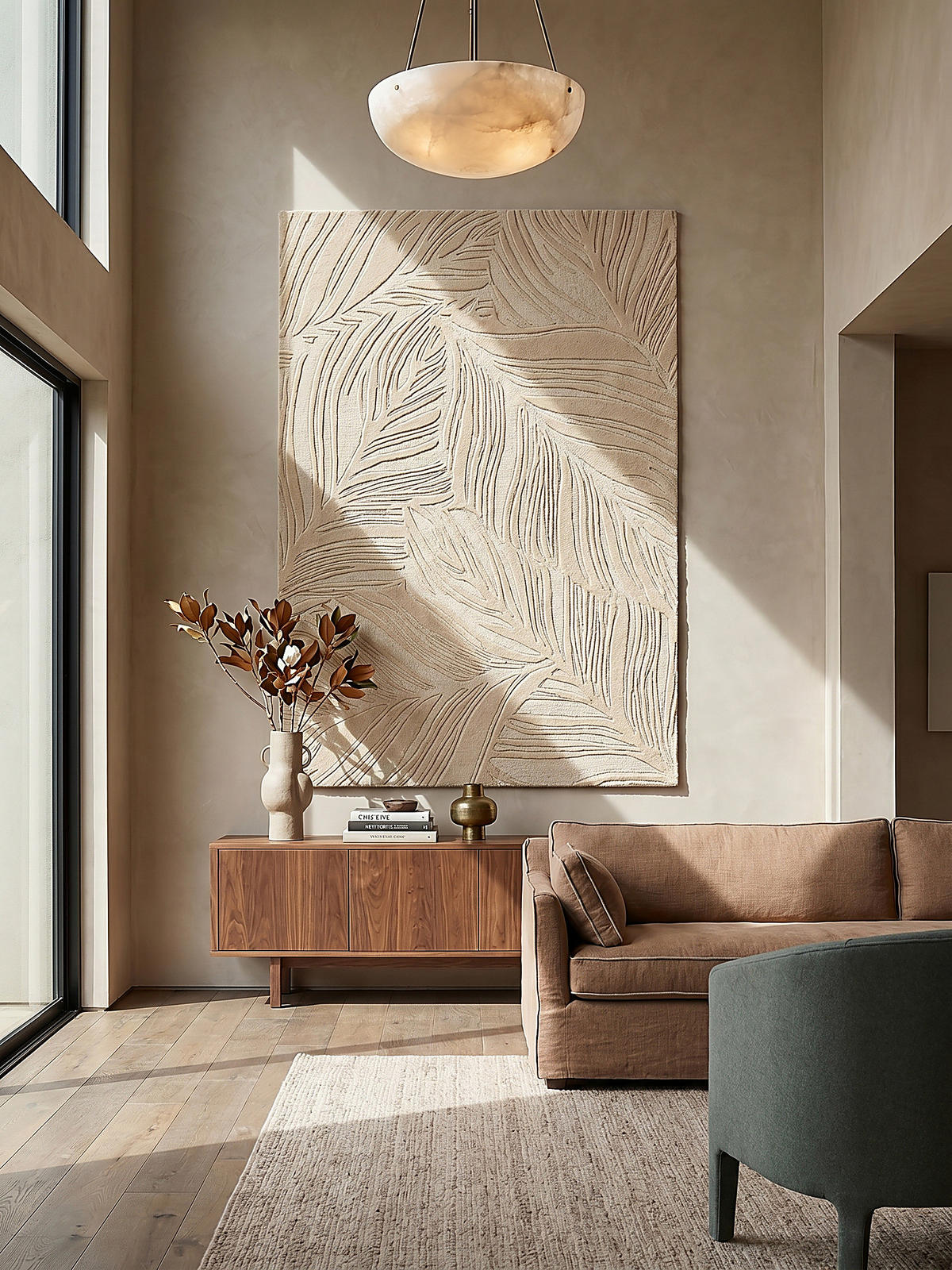 WOLLTEPPICH LEVEN, floral, Beige, 120 x 170 cm - Beige, Textil (170/120cm) - KADIMA DESIGN