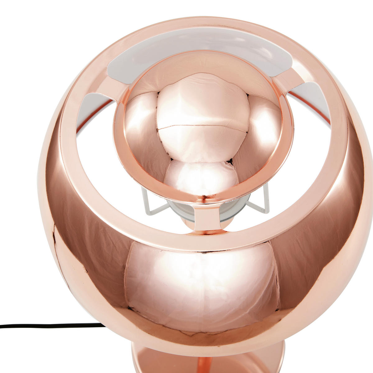 TISCHLAMPE Senette 24/24/44 cm - Kupferfarben, Metall (24/24/44cm) - Beliani