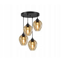 PENDELLEUCHTE Hegel - Transparent/Schwarz, Glas/Metall (35/35/80cm) - kiki design