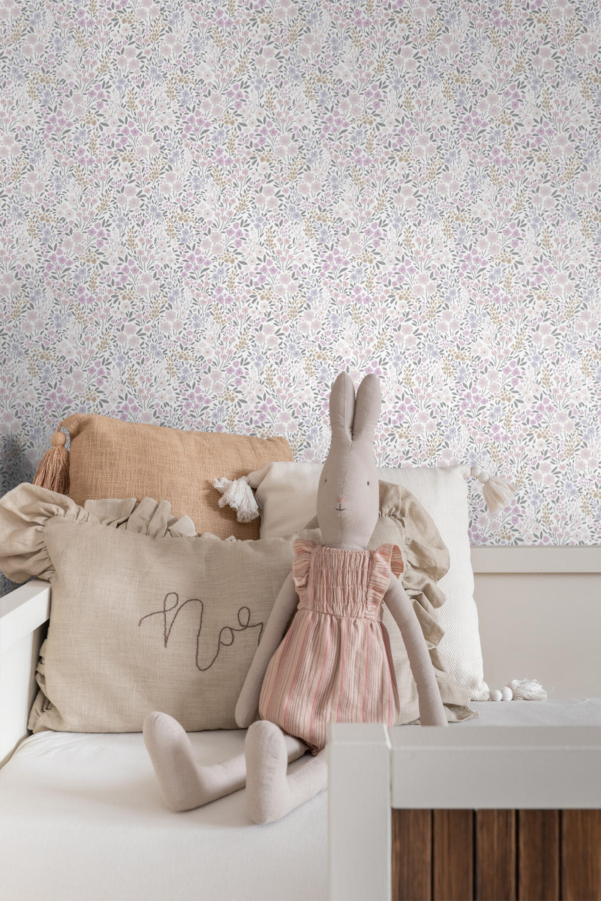 TAPETE Blumen 53 cm x 10.05 m - Lila, Papier (53/0.1cm) - ESTAhome