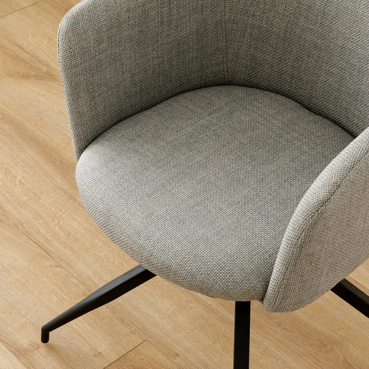 STUHL Vinnes Grau 59 cm x 84 cm - Grau, Textil (59/84/59cm) - Kenay Home