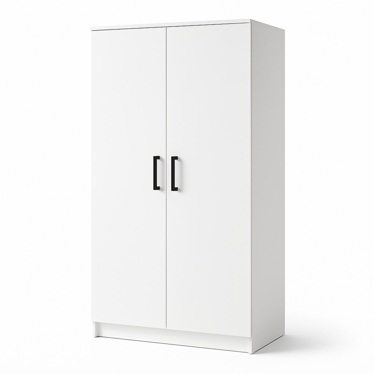 DREHTÜRENSCHRANK SILO 90/180/50 cm 2-türig Weiß - Weiß, Holzwerkstoff (90/180/50cm) - MASSENO