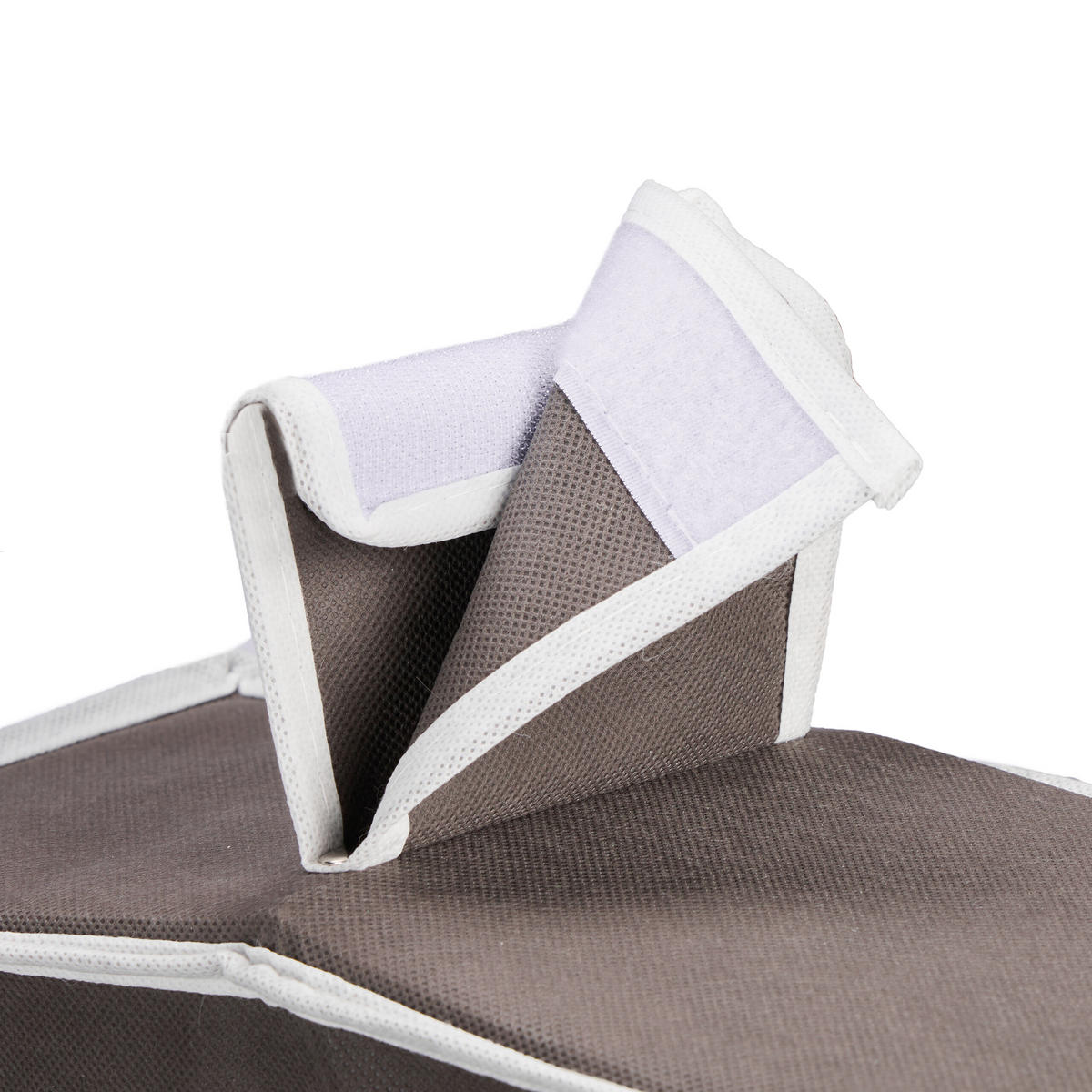 ZÁVESNÉ regály - antracitová, textil/vlnitá lepenka (31cm) - Relaxdays