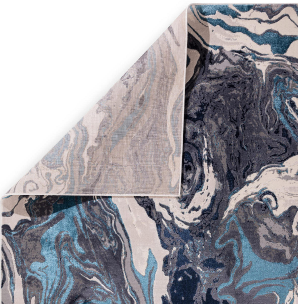 TEPPICH modern Wohn-/Schlafzimmer OCEAN Blau 120 x 170 cm - Blau, Textil (120/170cm) - Novatrend