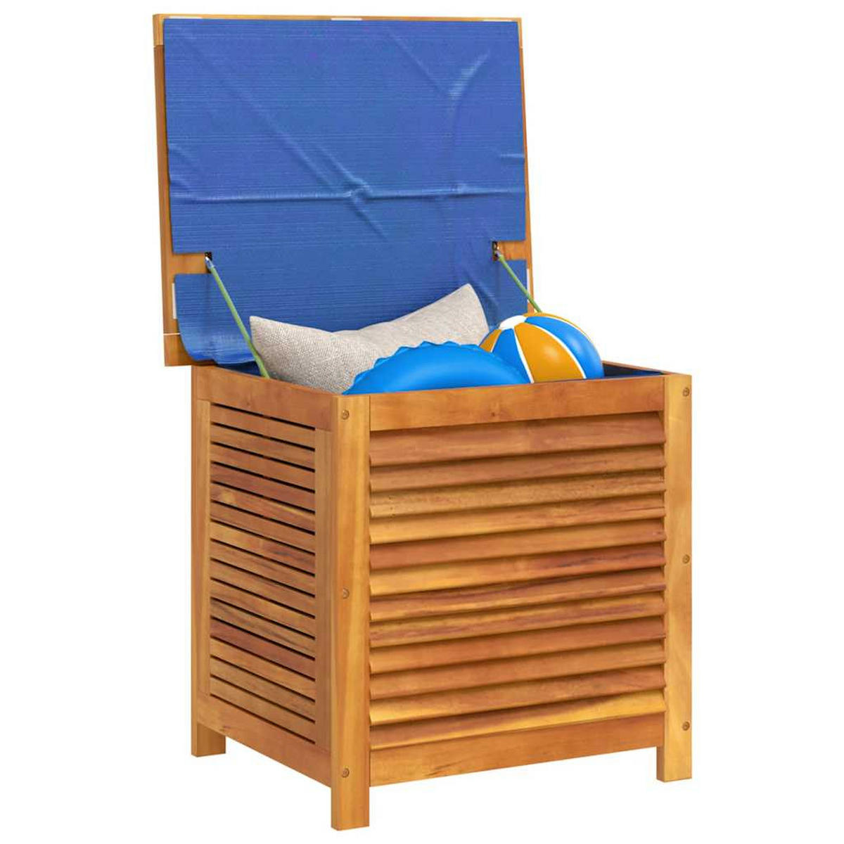 GARTENBOX Mit Lüftungsschlitzen 60/50/56 Cm Massivholz Akazie - Braun, Holz (42/46/50cm) - vidaXL