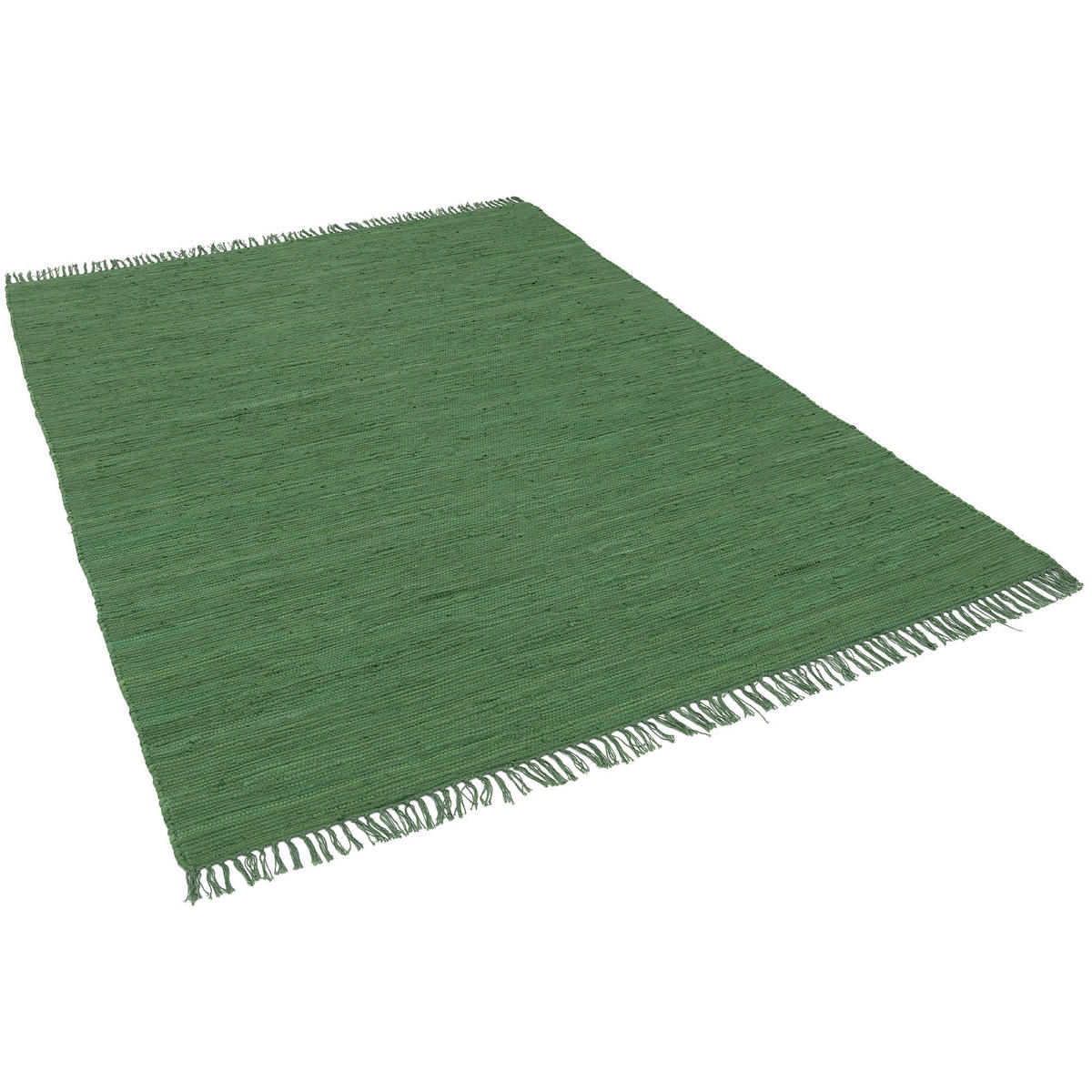 BAUMWOLLE NATUR TEPPICH JOLLY COTTON - Dunkelgrün, Textil (90/160cm) - Pergamon