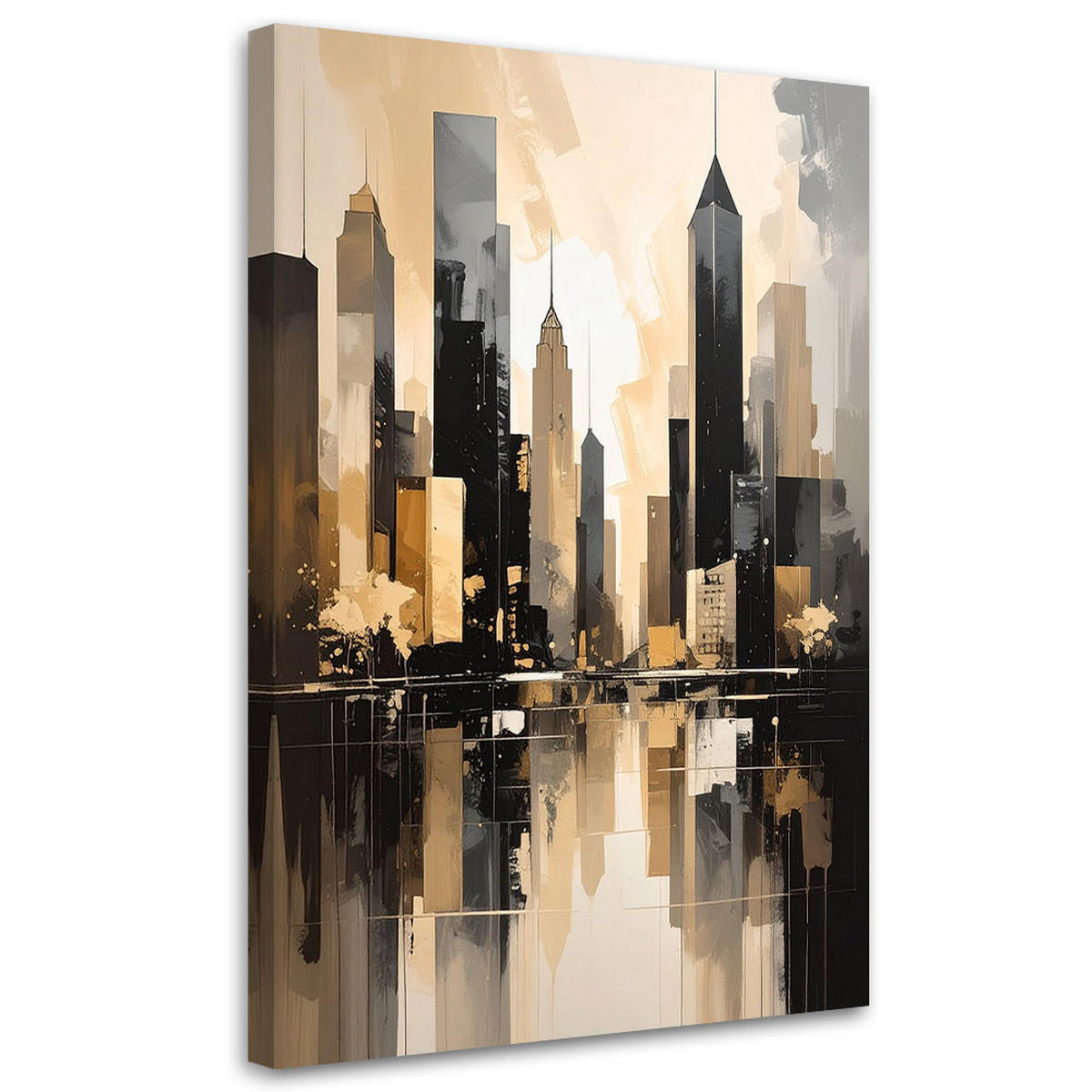 LEINWANDBILD Städte & Architektur 70x100cm - Beige, Textil (70/100cm) - Feeby