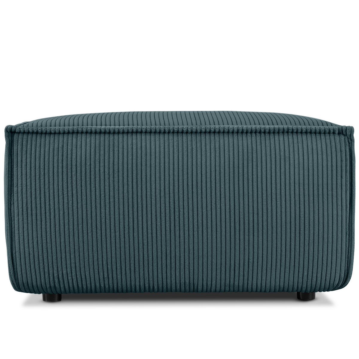 SITZPOUF NAPI gefederte Sitzfläche, blau - Blau/Schwarz, Textil (83/45/83cm) - KONSIMO®