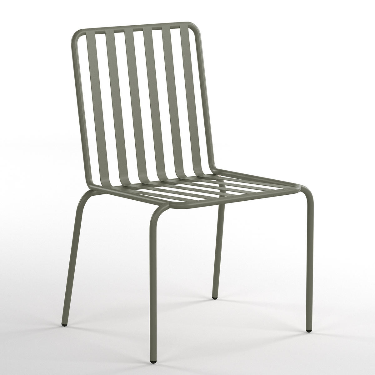 GARTENESSGRUPPE - 5-teilig - Stahl - Taupe - Salbeigrün, Textil/Metall - home24