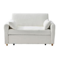 SCHLAFSOFA - 2 Personen - Stoff - Weiß - - Weiß, Textil (140/86/87cm) - Vente-Unique