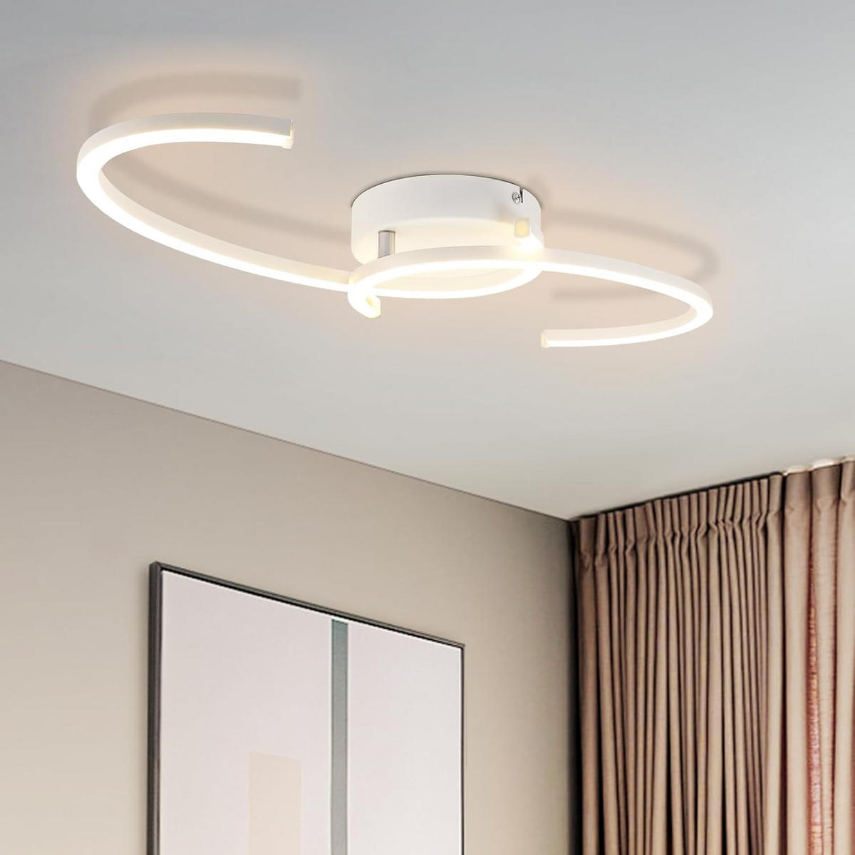 LED-DECKENLEUCHTE Zornhainbach 61.6/7.0/23.0 cm - Weiß, Metall (23/61.6/7cm) - ZMH