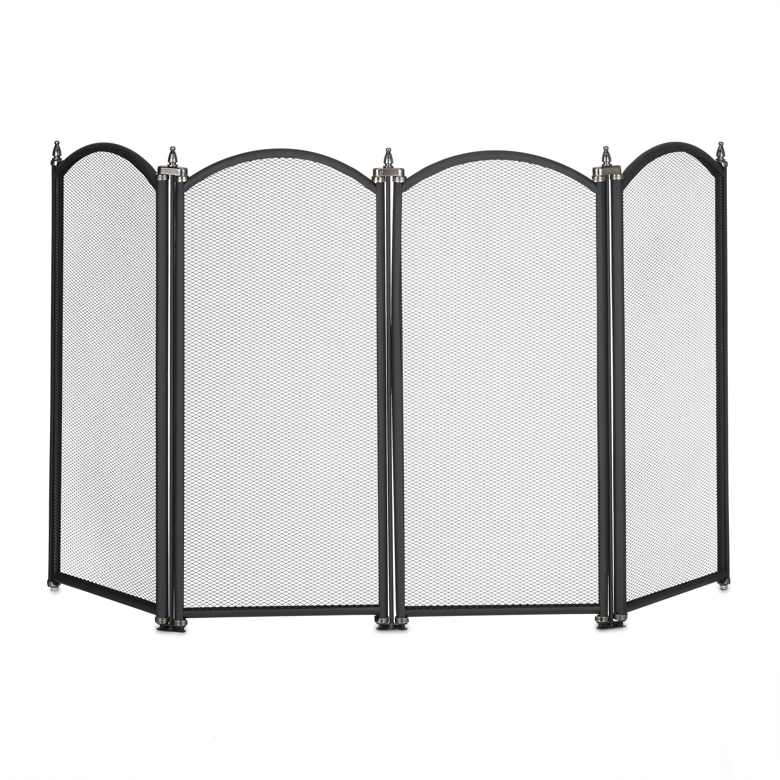 FUNKENSCHUTZGITTER - Schwarz, Metall (97.5/54/1.5cm) - Relaxdays