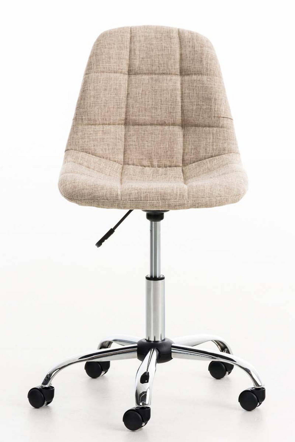 BÜROSTUHL Emily, Stoff Creme - Creme, Textil/Metall (55/91/55cm) - TPFLiving