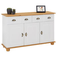 SIDEBOARD COLMAR - Weiß/Braun, Holz (116/74/35cm) - IDIMEX