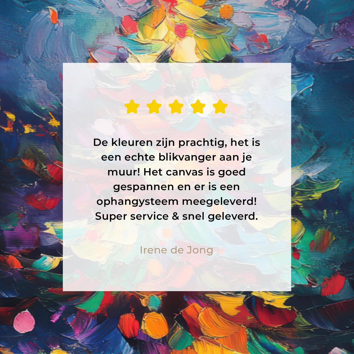 LEINWANDBILD Weihnachtsbaum - Weihnachten - Abstrakt - Farbenfroh Deko Schlafzimmer 30x20 cm - Multicolor, Textil (30/20cm) - MuchoWow