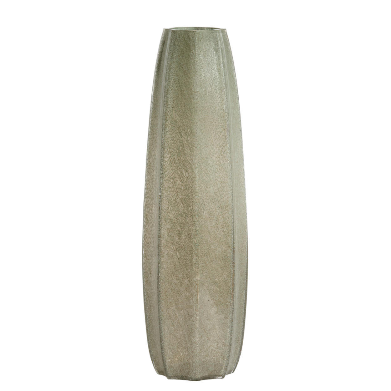VASE Bradley - Grün - 17/17/60 cm - Grün, Glas (60cm) - Light & Living