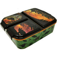 BROTDOSE mit Fächern Kunststoff BPA frei Dinosaurier - Multicolor, Kunststoff (13.5/5.5/18cm)