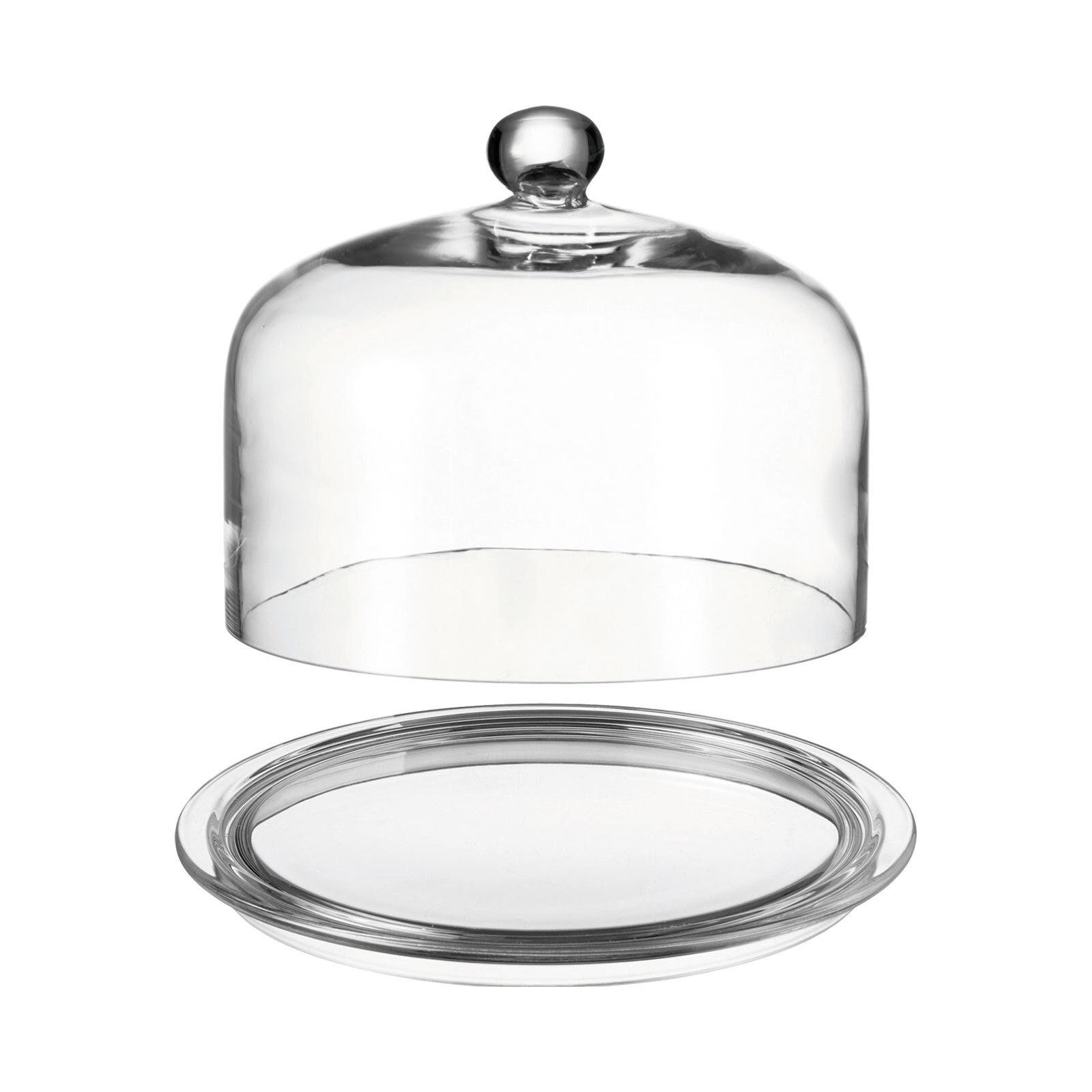 TORTEN SERVIER-SET transparent 29 cm 2er Set - Transparent, Glas (1/1/1cm) - Leonardo Living