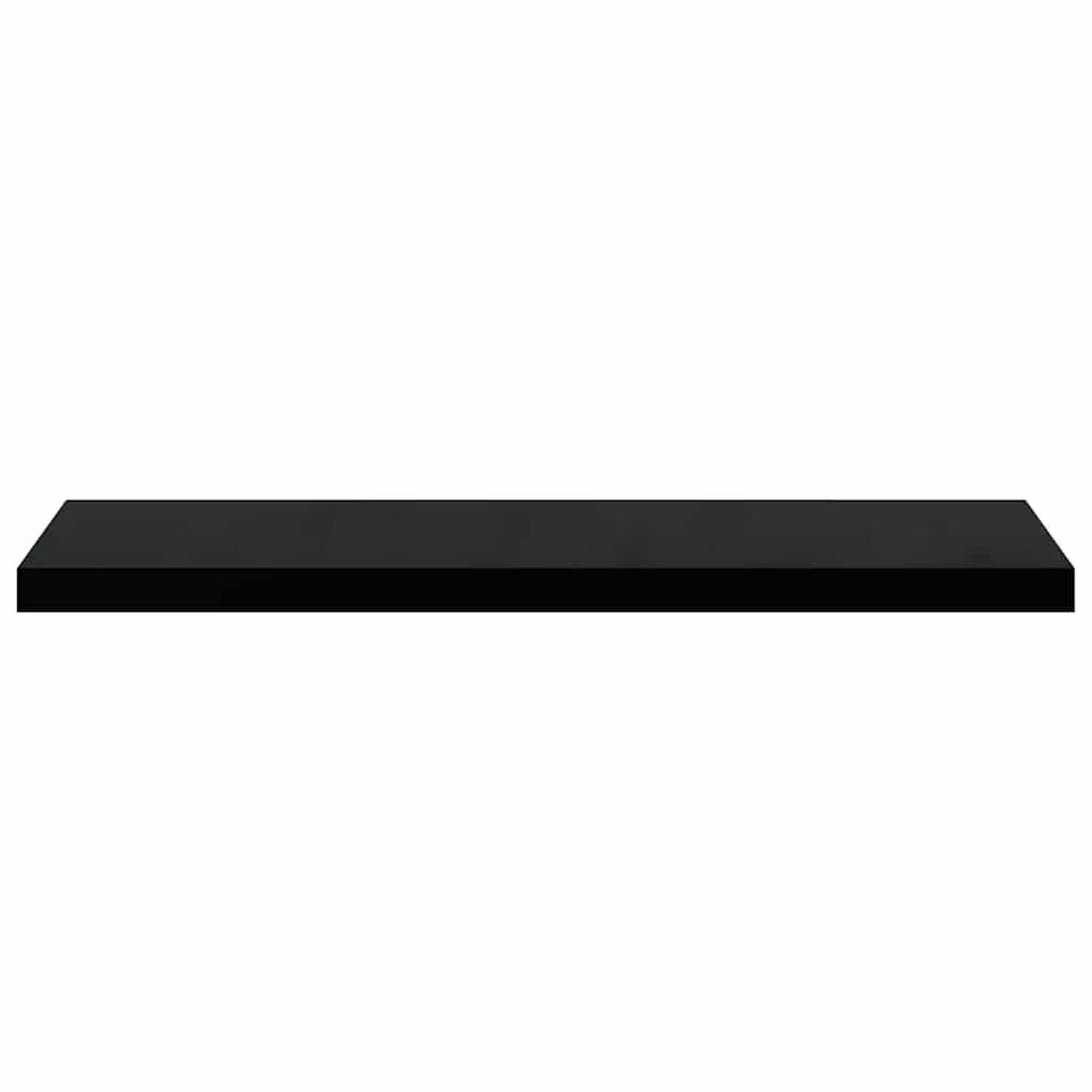 SCHWEBEREGAL Schwarz 90/23,5/3,8 Cm Mdf - Schwarz, Holzwerkstoff (23.5/3.8/90cm) - vidaXL