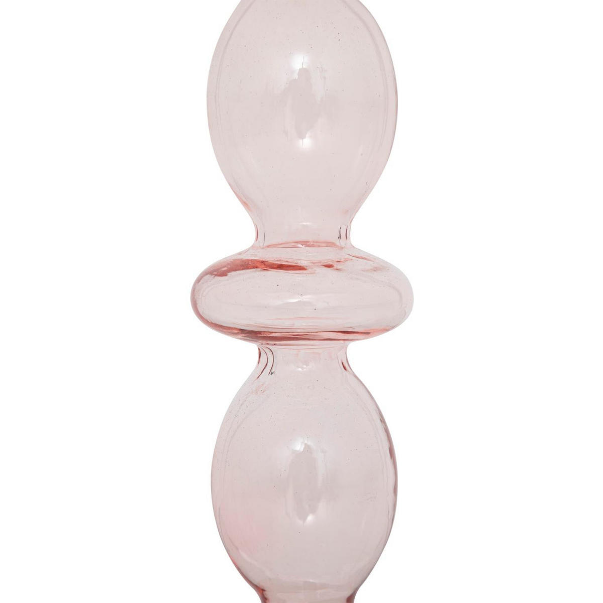 KERZENSTÄNDER für eine Stabkerze 9/9/25,7 cm - Rosa, Glas (9/25.7/9cm) - Atmosphera Createur d´interieur