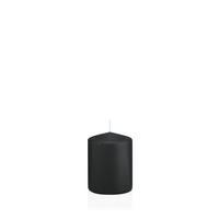 STUMPENKERZEN Schwarz Ø 58 x 80 mm, 16 Stück - Schwarz, Paraffin (6/8cm) - Wiedemann Kerzen