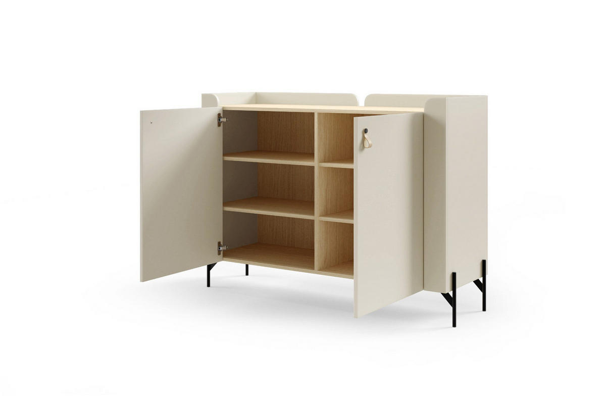 KOMMODE SOVI 07 100 / 95 / 42 cm in Macadamia / Eiche Mavelie - Eichefarben/Beige, Holzwerkstoff (100/95/42cm) - Deine Möbel 24