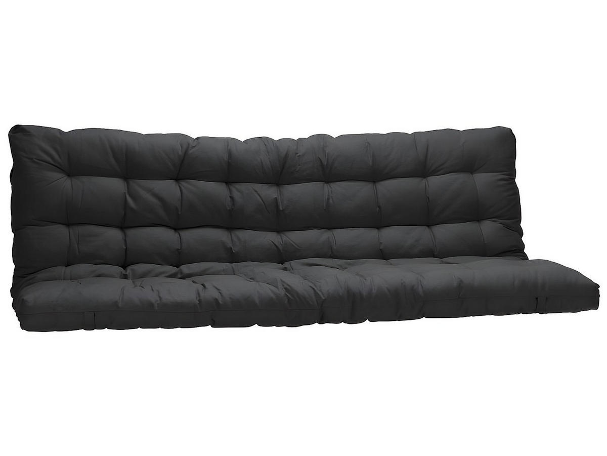 HOCHBETT mit Schlafsofa mit Matratze + Futonmatratze - 90 x 190 cm - Metall - Weiß - MODULO V - Schwarz/Weiß, Metall - Vente-Unique