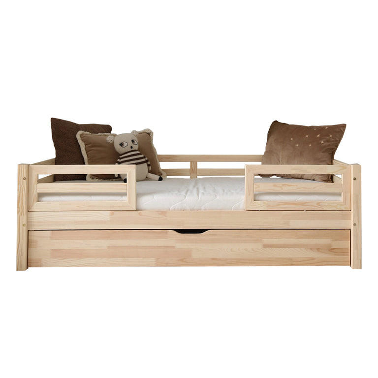 POSTEĽ 90/190 Myléna Prírodné drevo - hnedá, drevo (90/190cm) - Petits-meubles