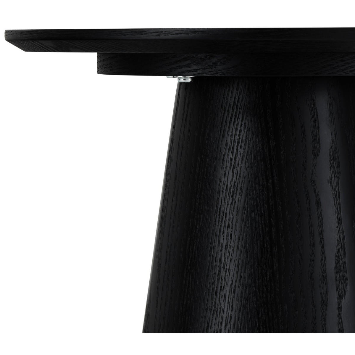 COUCHTISCH rund Schwarz 45/45/50 cm - Schwarz, Holz (45/45/50cm) - Furnhouse