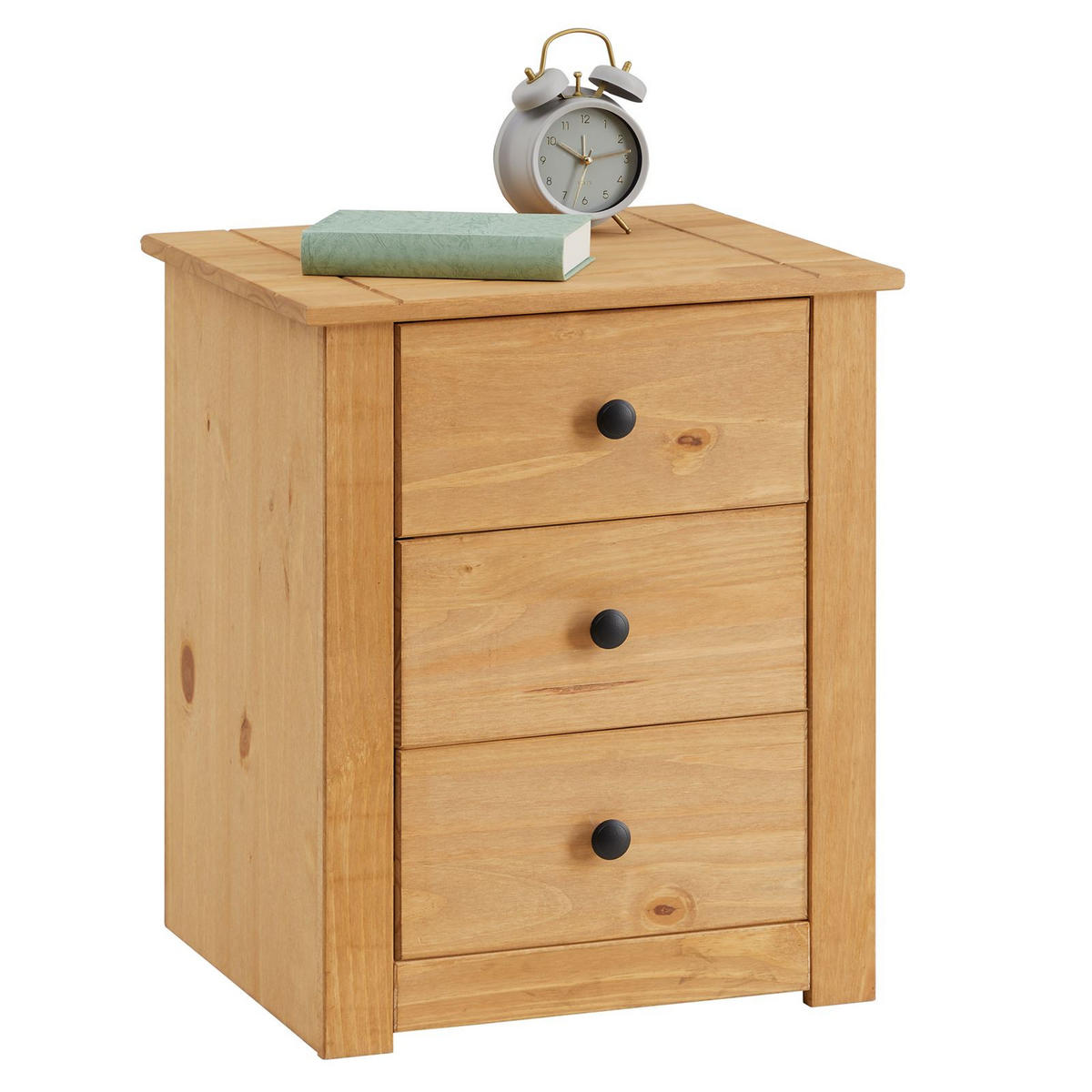 NACHTKOMMODE CANCUN - Kieferfarben, Holz (46/57/40cm) - CARO-Möbel