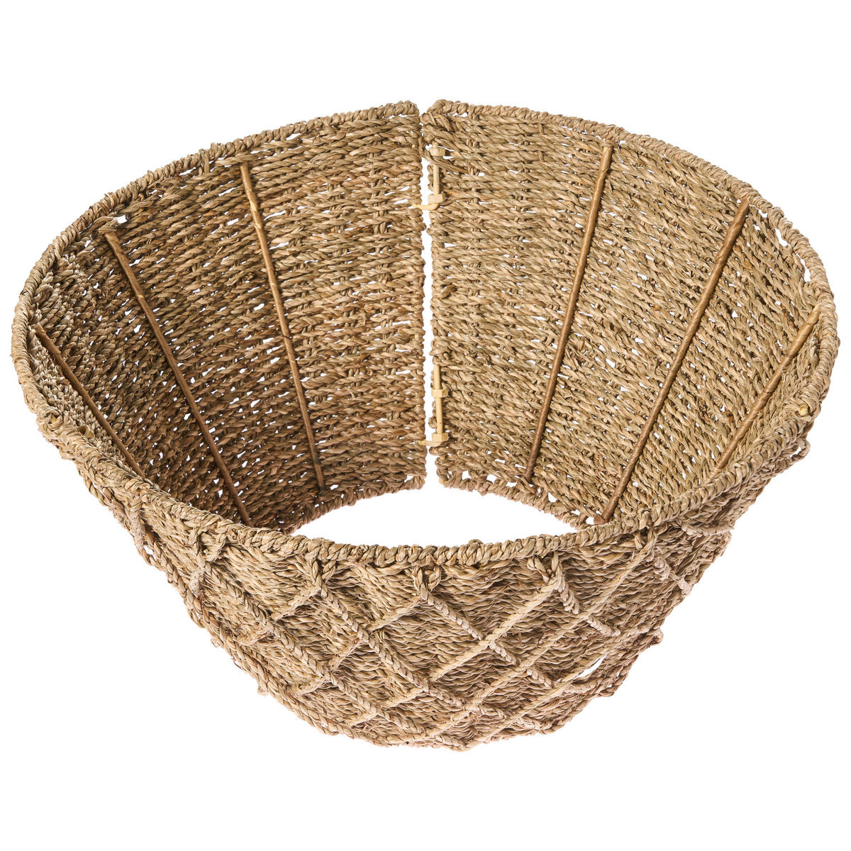 WEIHNACHTSBAUMKRAGEN 22 cm Naturfarben Bougie - Naturfarben, Naturmaterialen (22cm) - Beliani