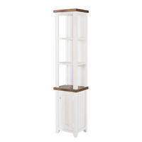 HOCHSCHRANK - Kiefer massiv - Weiß, Holz (40/180/33cm) - home24