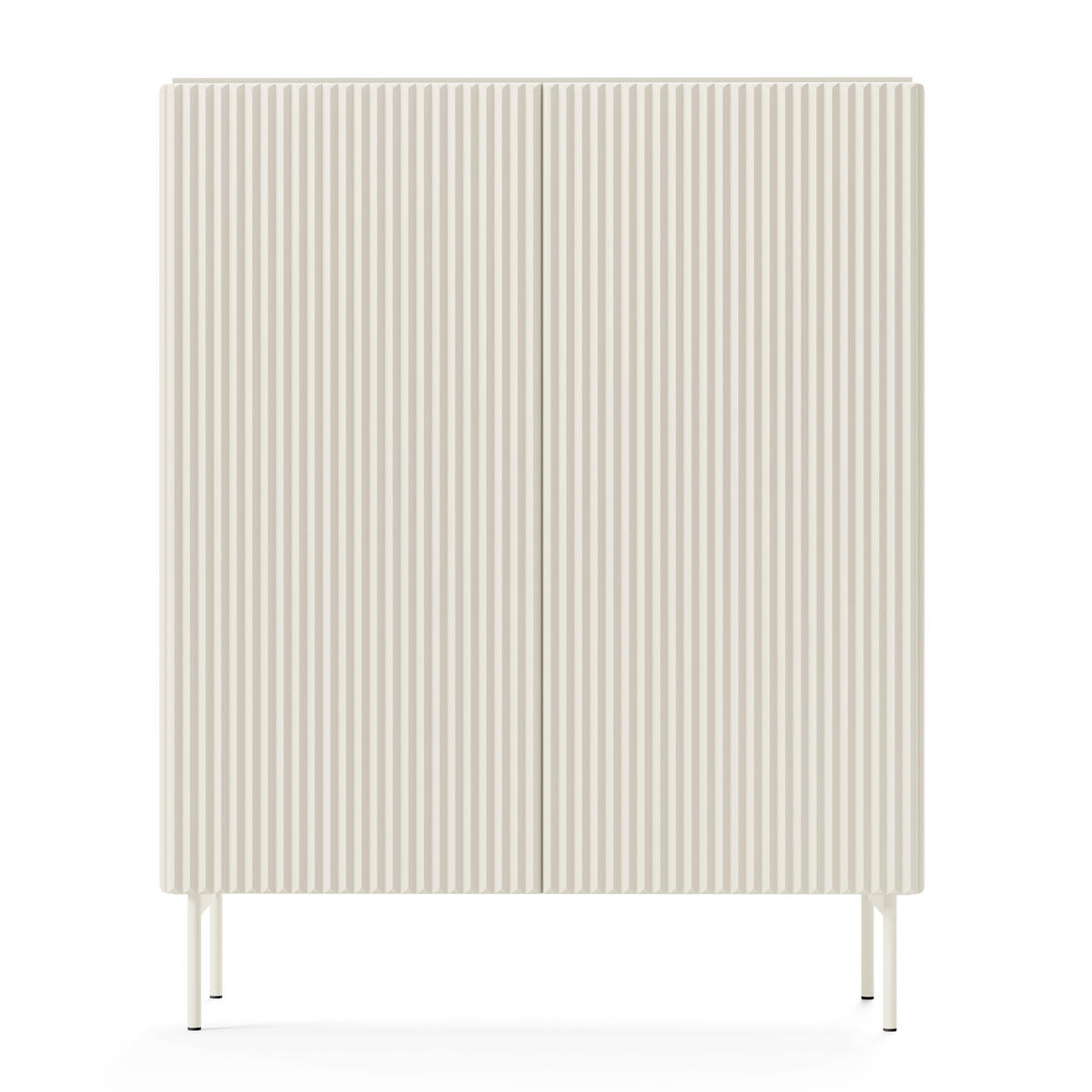 HIGHBOARD TRATTO 98,6/123/39,8cm 2 Türen Kaschmir - Kaschmir, Holzwerkstoff (98.6/123/39.8cm) - MASSENO